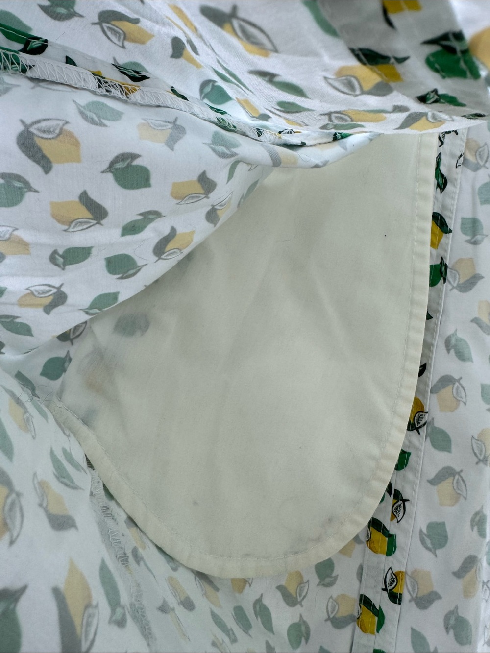 Boden Lemon Print A Line Sun Dress 4 Stretch Cotton Cottagecore Coastal Whimsy - Picture 9 of 14